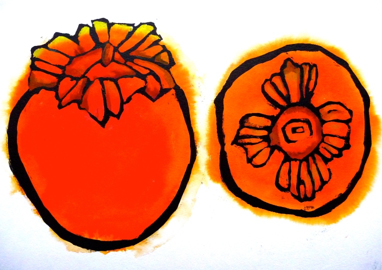 Persimmon no. 1 - ink - Jenny Hill